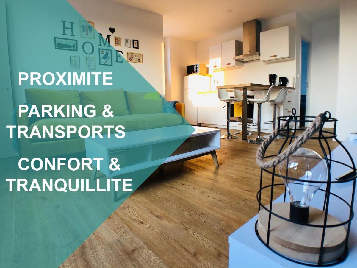Charmant Appartement 1-4 Personnes, Proche Centre Avec Parking 南特 外观 照片